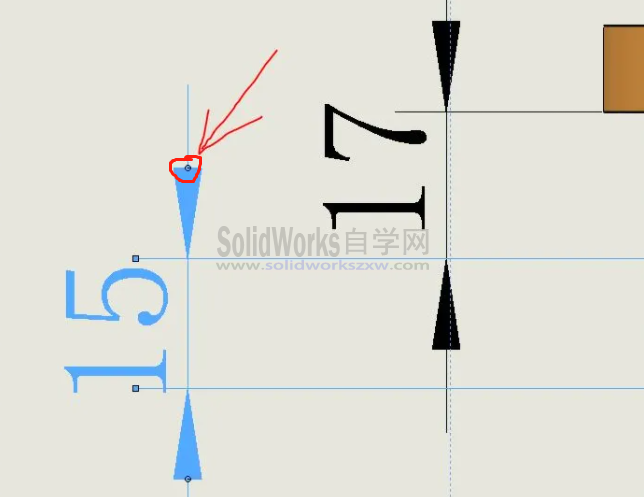 SolidWorks工程图两个尺寸中间是圆点,怎么标注怎么设置?