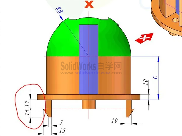 SolidWorks工程图两个尺寸中间是圆点,怎么标注怎么设置?