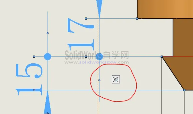 SolidWorks工程图两个尺寸中间是圆点,怎么标注怎么设置?