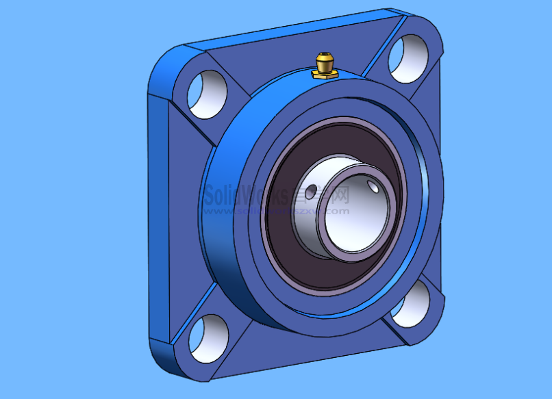 UCF300系列带座轴承(带座外球面轴承)模型库下载