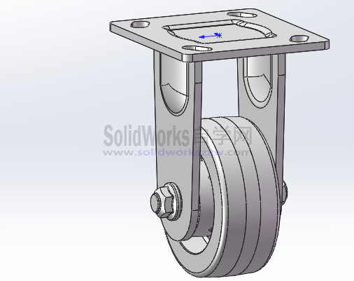 福马脚轮模型下载-SolidWorks设计师必备模型库