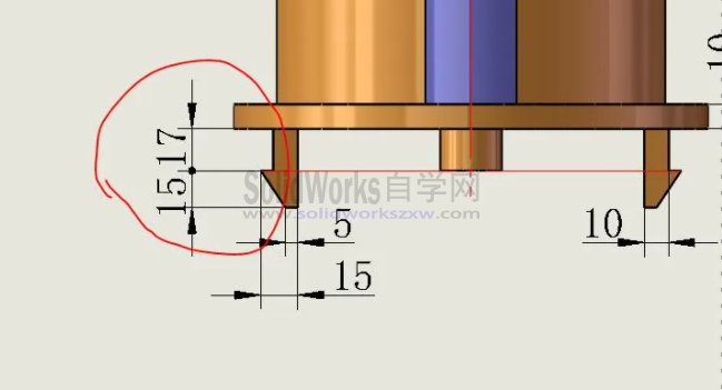 SolidWorks工程图两个尺寸中间是圆点,怎么标注怎么设置?