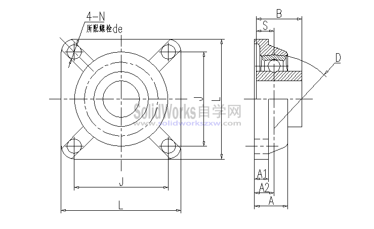 UCFU带座轴承模型库下载及规格尺寸