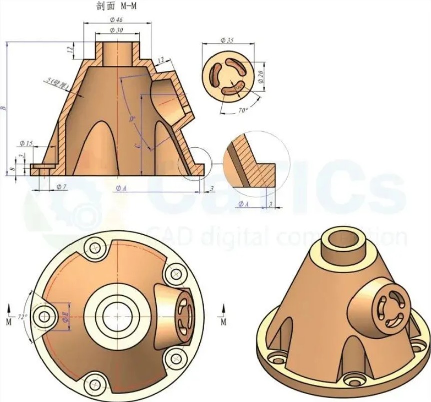 SolidWorks练习题之catics3D01-04