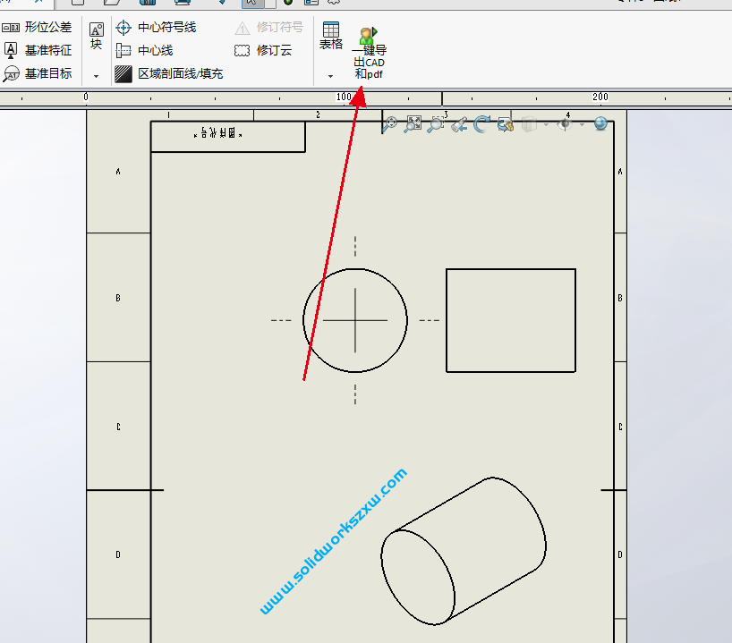 SolidWorks工程图一键输出CAD和PDF宏下载