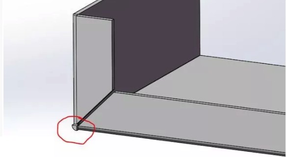 SolidWorks钣金折弯边角的这种余料怎么去掉？方法简单