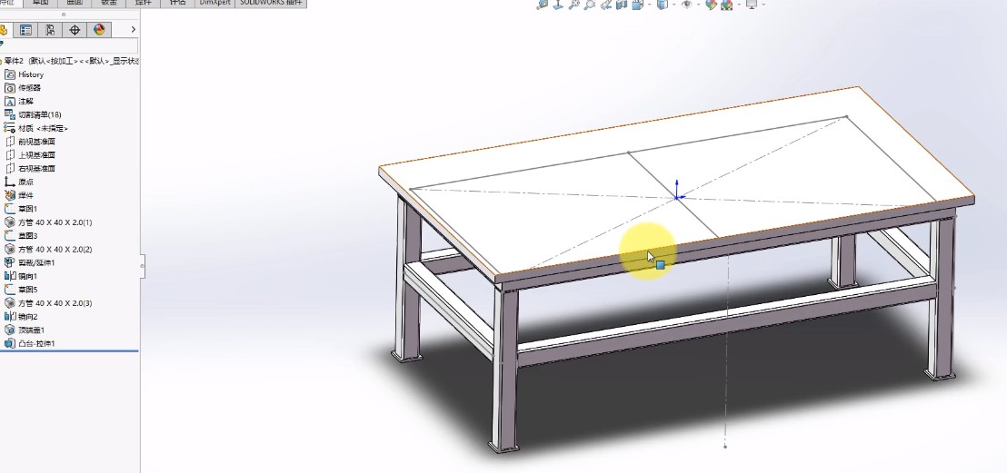 SolidWorks焊件实例教程，调用型材库快速建模