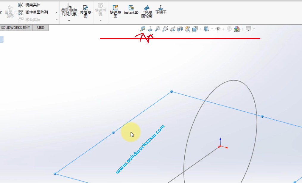 2.2草图模块常用快捷键及界面定制和SolidWorks设置
