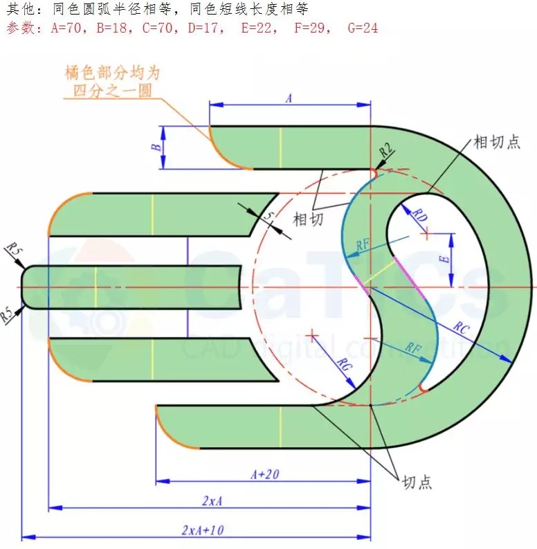 SolidWorks草图经典练习题5