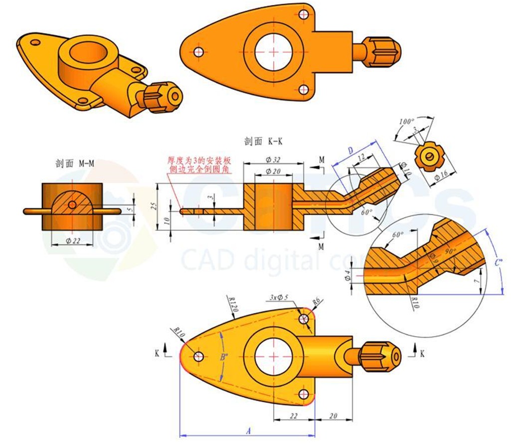 SolidWorks练习题之catics3D01-02