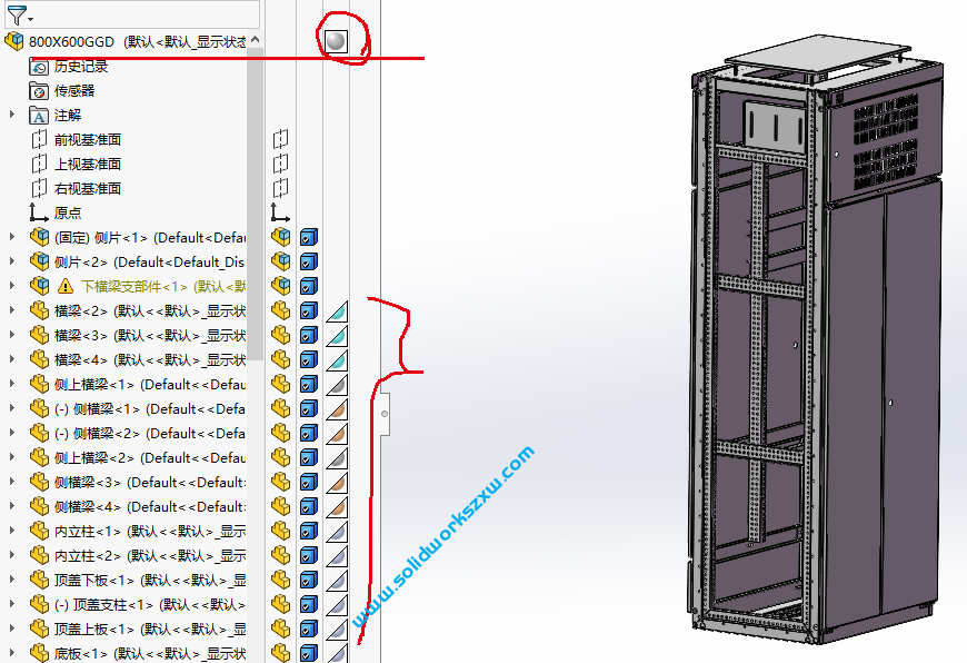 SolidWorks装配体里面零件修改颜色没有变化?原因找到了