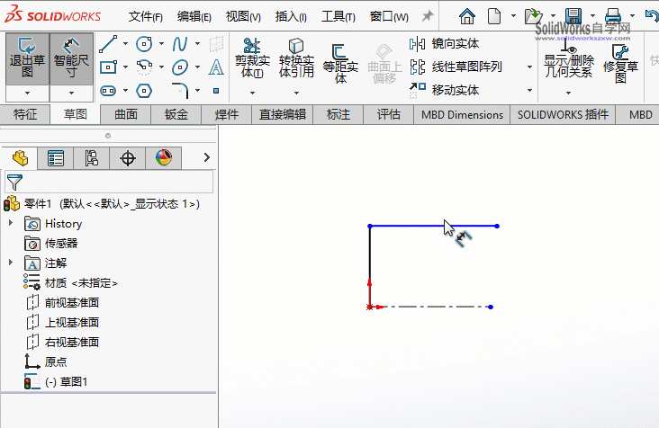 SolidWorks草图对称尺寸怎么标注?