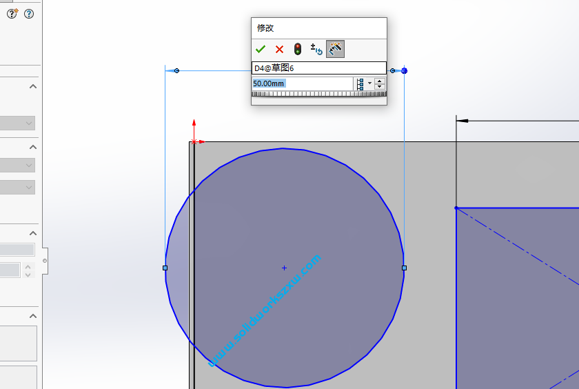 SolidWorks草图标注尺寸不能直接修改,需要单独双击弹出尺寸修改框怎么办?
