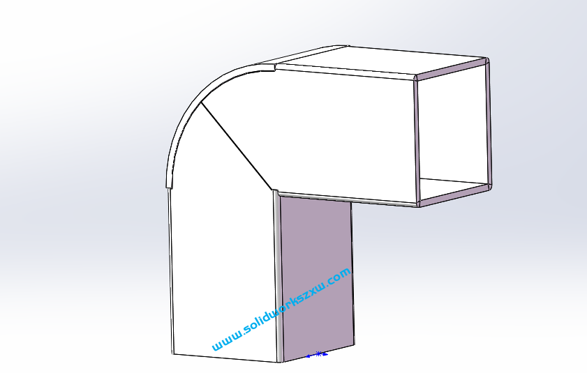SolidWorks方管折弯展开案例分享视频教程
