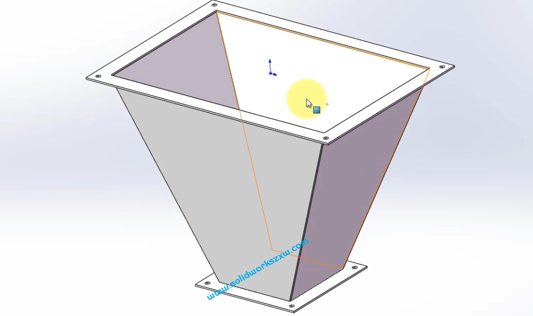 5.9SolidWorks钣金料斗类案例三
