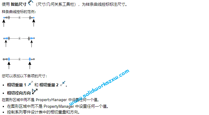 SolidWorks样条曲线怎么标注尺寸?