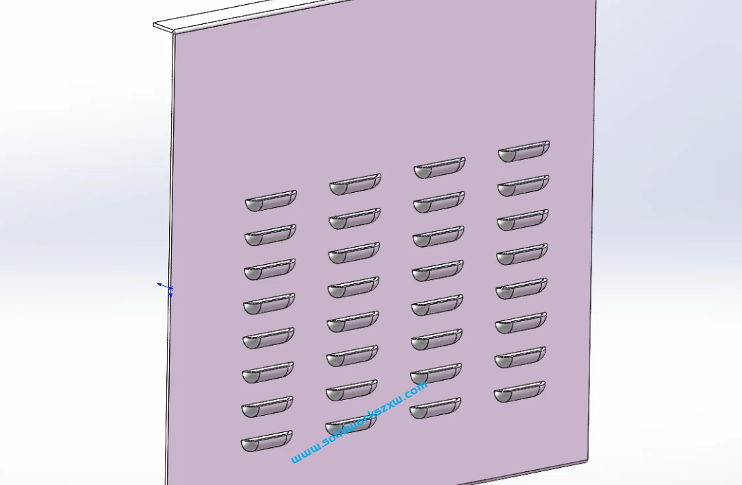 4.12SolidWorks成型工具-百叶窗命令
