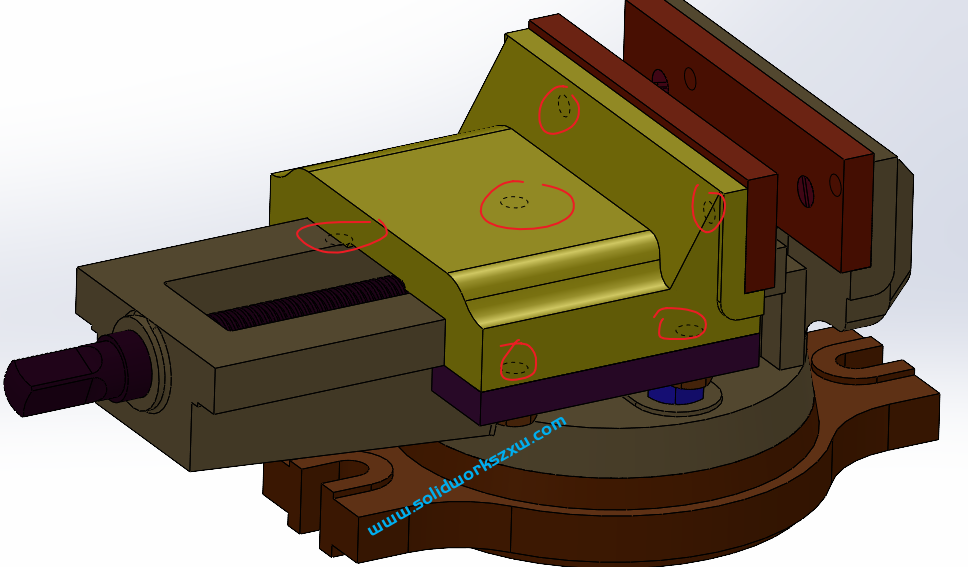 SolidWorks装配体的螺纹线如何隐藏掉?