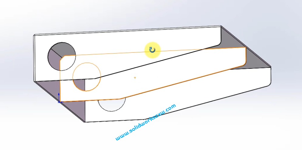 5.4SolidWorks钣金支架类案例一