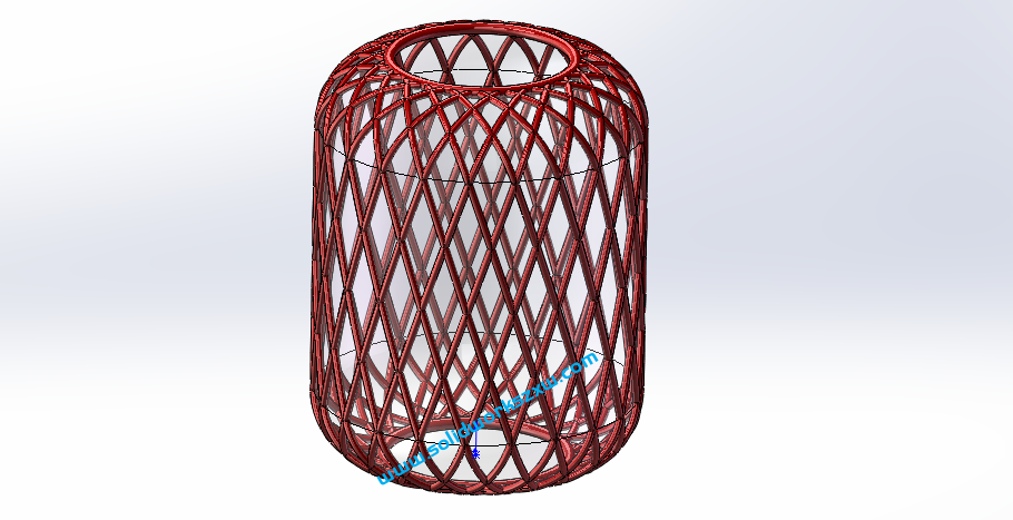 SolidWorks灯笼怎么画？实例讲解灯笼罩的建模过程