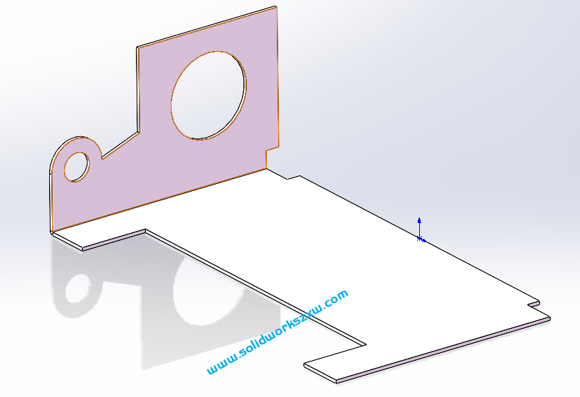 SolidWorks钣金练习题，钣金展开折叠命令综合训练