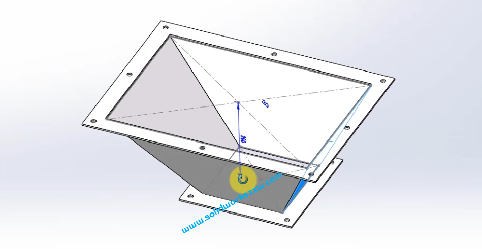 5.7 SolidWorks钣金料斗类案例一