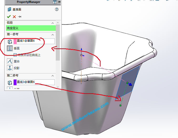 用SolidWorks画花盆,建模步骤详细