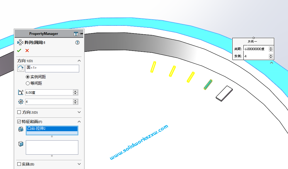 SolidWorks钟表的建模练习,表盘刻度和数字递增阵列是关键