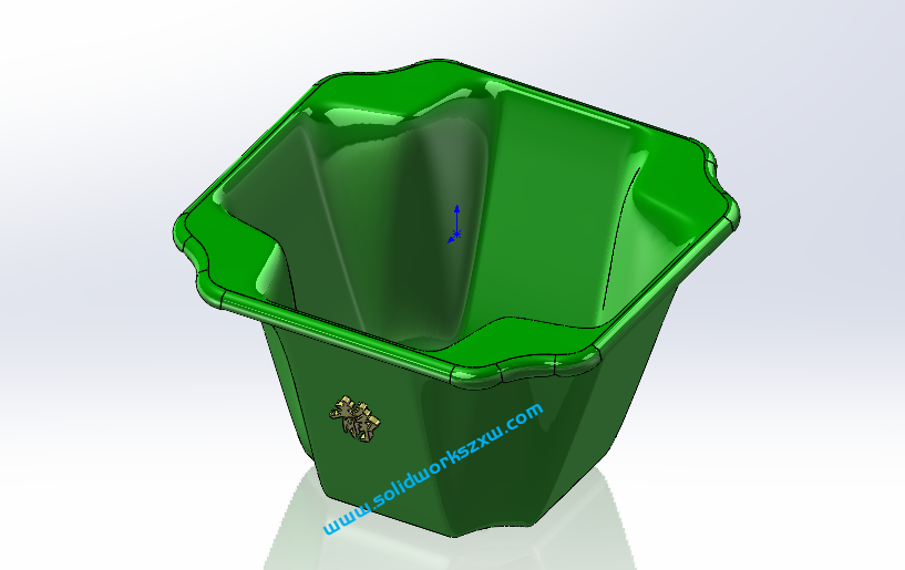 用SolidWorks画花盆,建模步骤详细