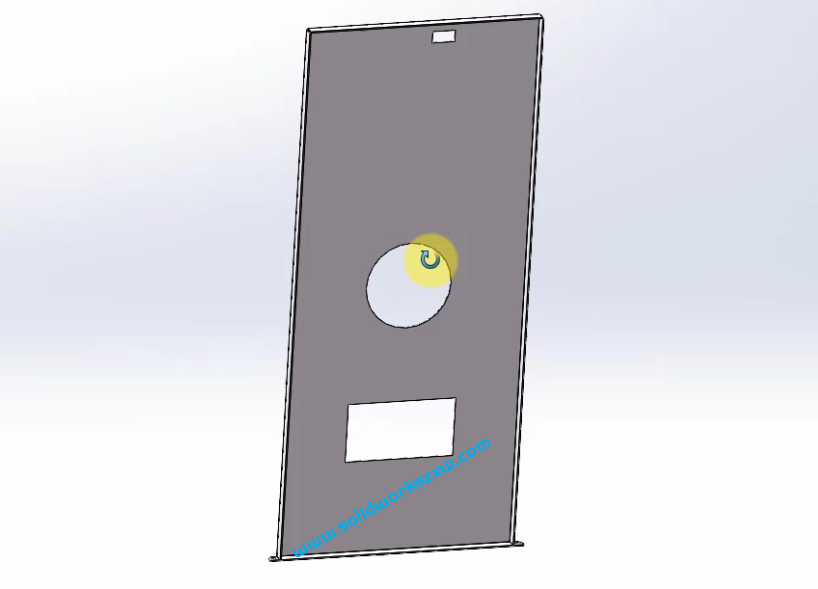 5.1SolidWorks钣金门板类案例一