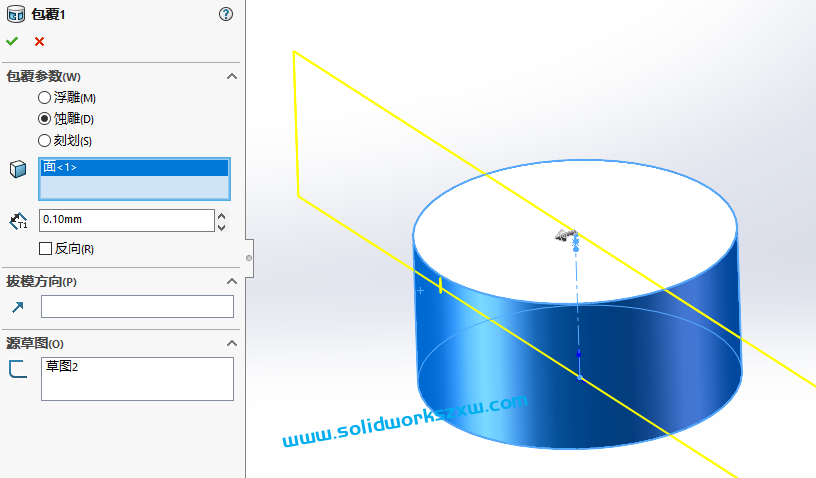 SolidWorks圆柱刻度盘怎么画?实例步骤讲解