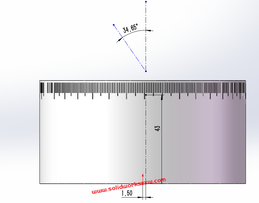 SolidWorks圆柱刻度盘怎么画?实例步骤讲解