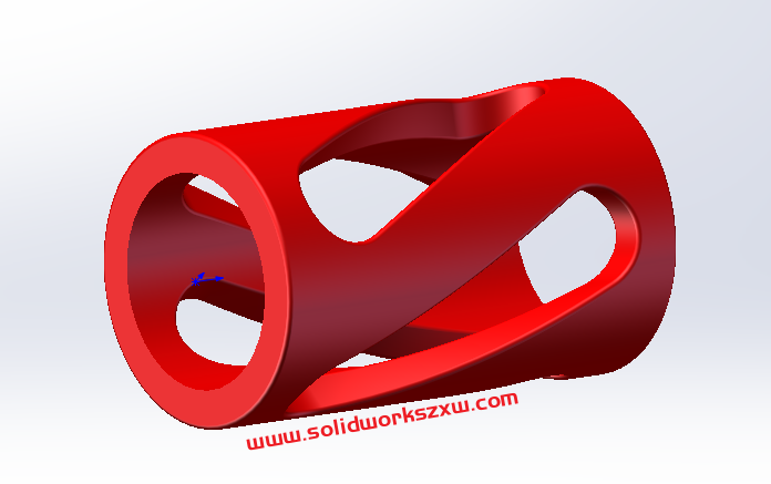 SolidWorks练习题经典模型之实体扫描切除命令巩固