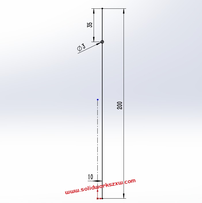 SolidWorks练习题之吸管的绘制，弯曲命令实战应用