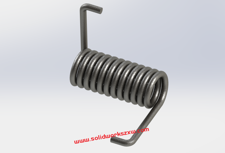 SolidWorks扭转弹簧怎么画?螺旋线加扫描完成