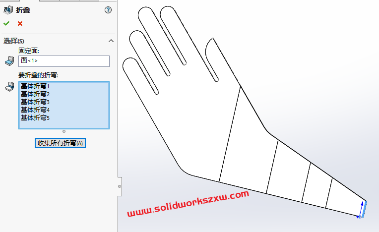 SolidWorks钣金练习题，用到钣金展开和折叠命令