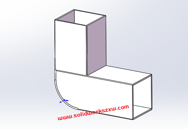 SolidWorks方管折弯展开案例分享视频教程