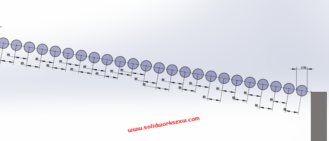 SolidWorks草图怎么沿自己画的斜线线性阵列？