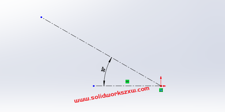 SolidWorks草图怎么沿自己画的斜线线性阵列？