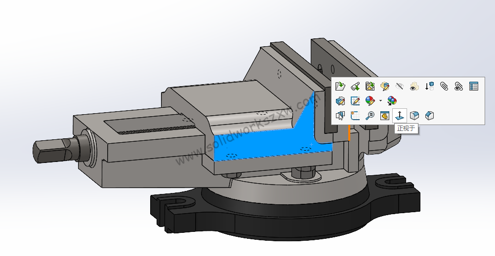 SolidWorks正视之后如何保持视图大小不变呢，不想模型整屏显示？