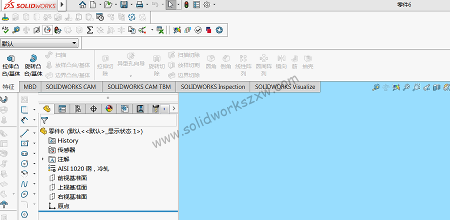 SolidWorks草图不见了，选项卡里没有草图怎么调出来？