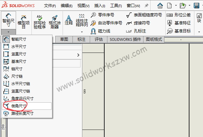 SolidWorks倒角尺寸怎么标注?各种倒角标注方法