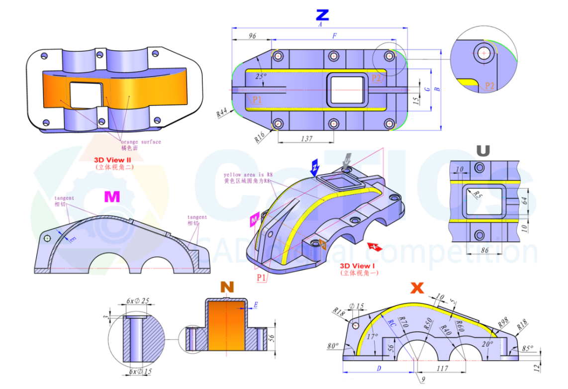 SolidWorks练习题精选10附视频讲解步骤 – sw自学网