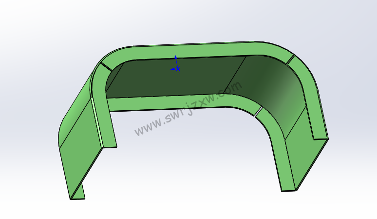 SolidWorks大圆弧折弯处建模与展开教程-学员定制