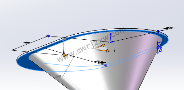 SolidWorks练习题之漏斗的绘制,放样命令巩固练习