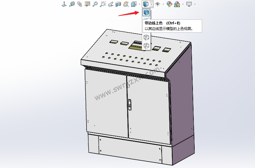SolidWorks快捷键之快速切换带边线上色模式