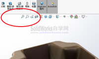 SolidWorks将正视于命令放到屏幕上方视图工具栏,调用太方便了