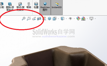 SolidWorks将正视于命令放到屏幕上方视图工具栏,调用太方便了