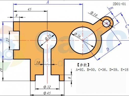 SolidWorks草图练习题之catics2D01_01
