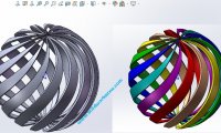 SolidWorks零件颜色修改方法,特征、面、实体都可以单独添加颜色